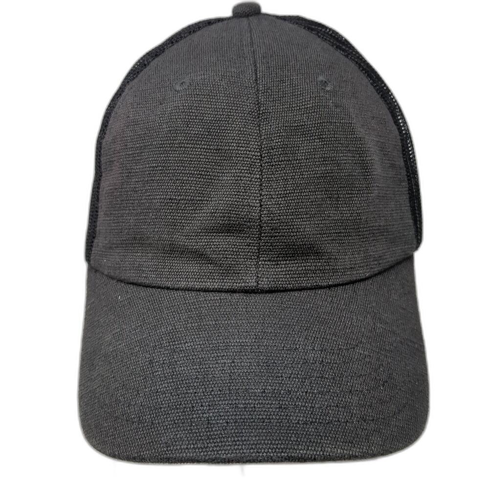Econscious Snapback Trucker Hat Black One Size Adjustable Mesh Back Blank